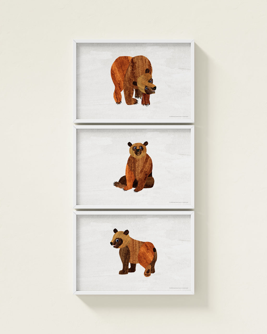 Brown Bear, Brown Bear Framed Wall Art Set | Eric Carle x Nestig