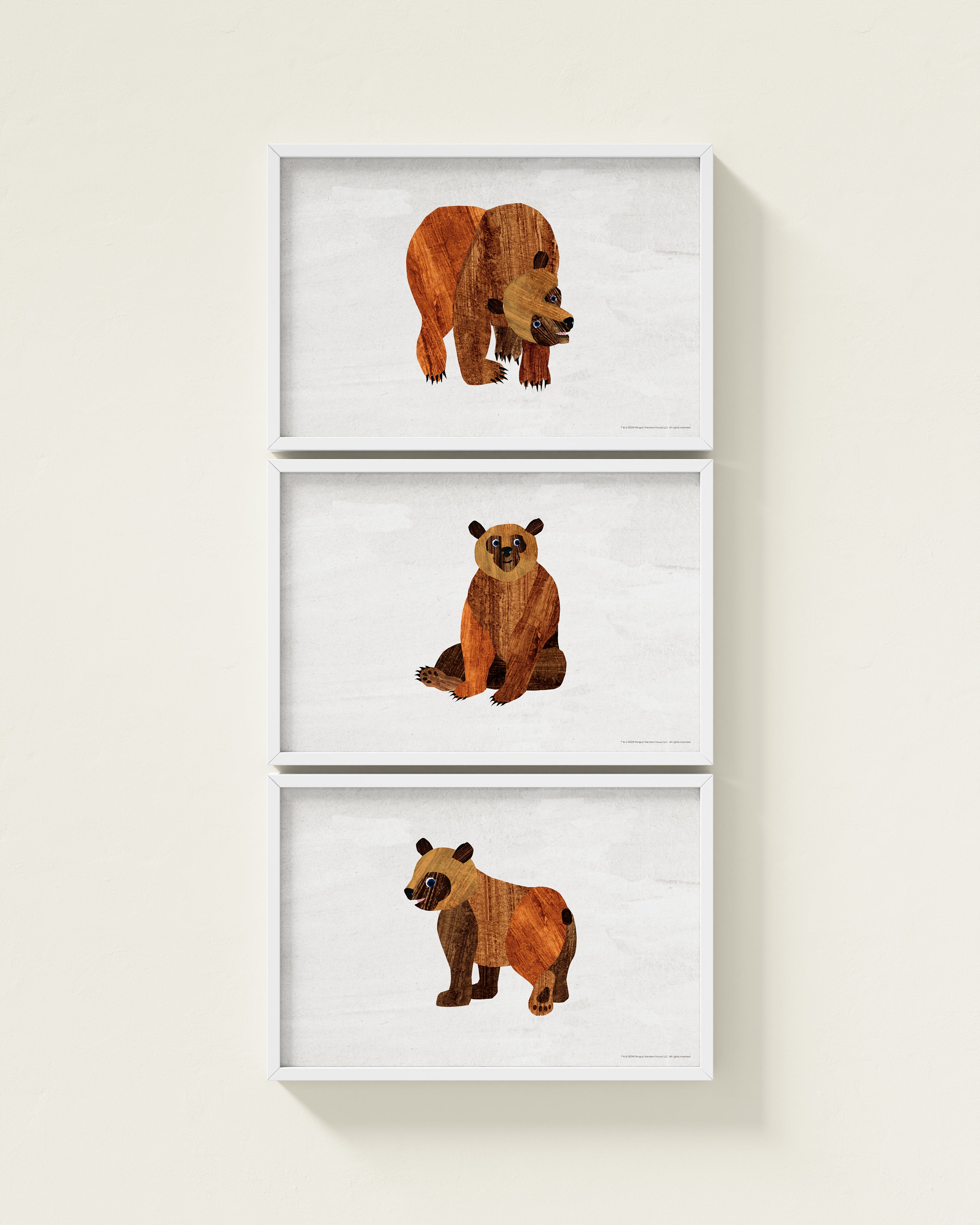Brown Bear, Brown Bear Framed Wall Art Set | Eric Carle x Nestig