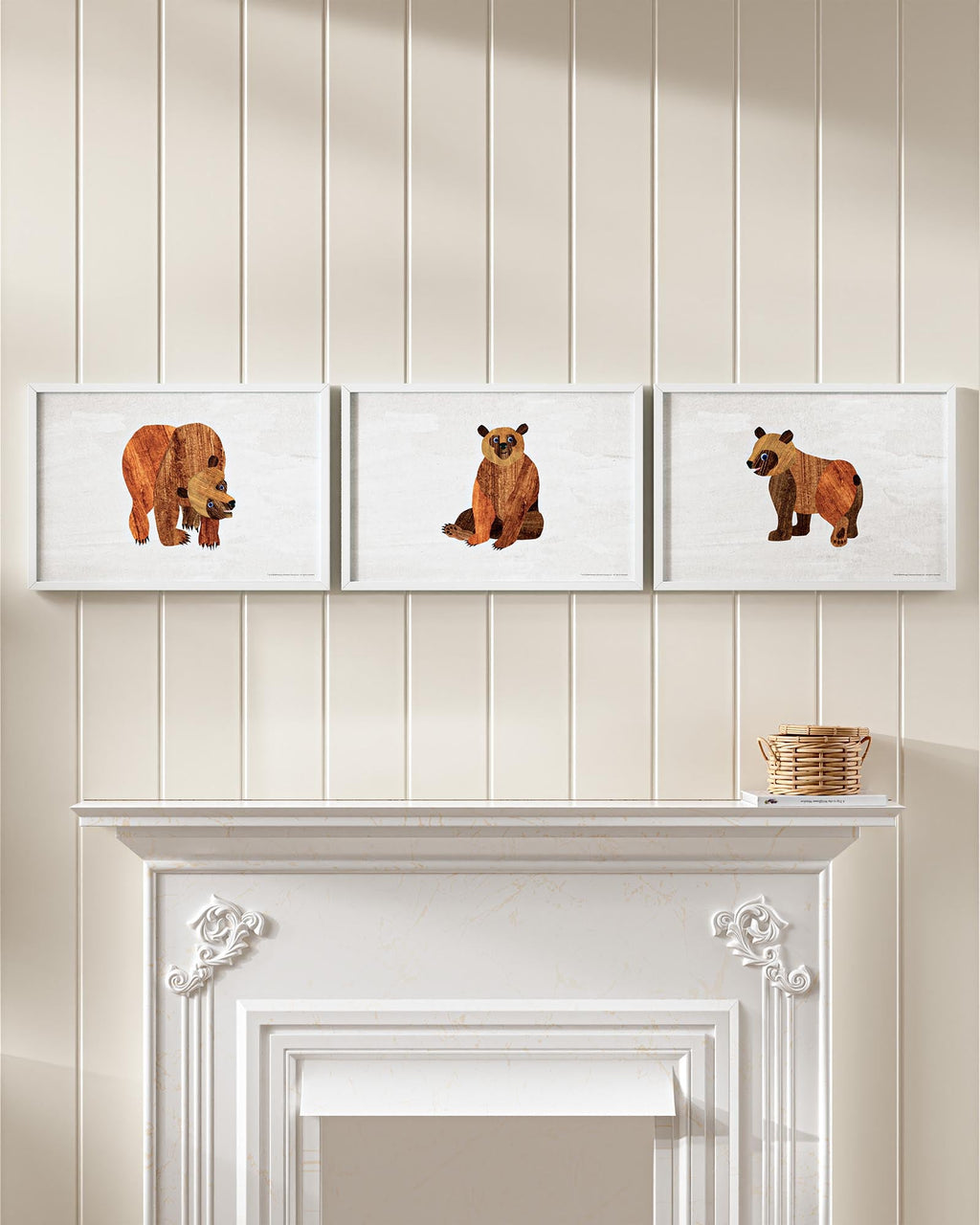 Brown Bear, Brown Bear Framed Wall Art Set | Eric Carle x Nestig