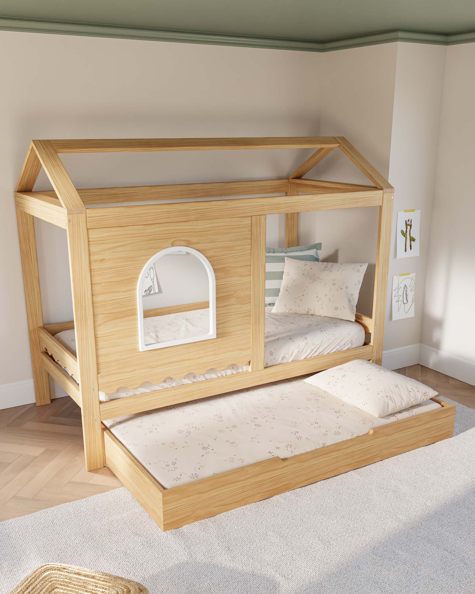 Bungalow Playhouse Kids Bed