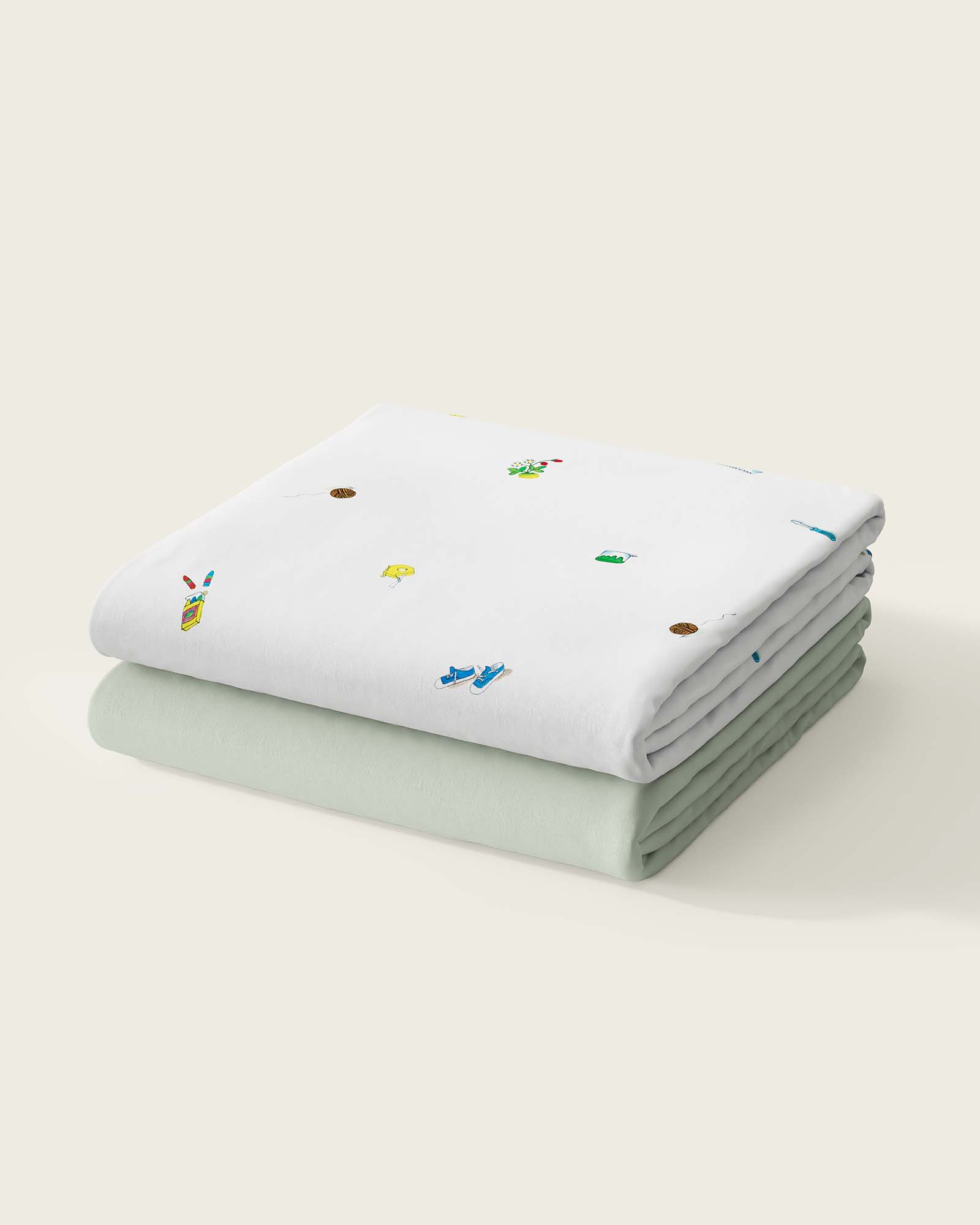 Busy World Crib Sheet Set | Richard Scarry x Nestig