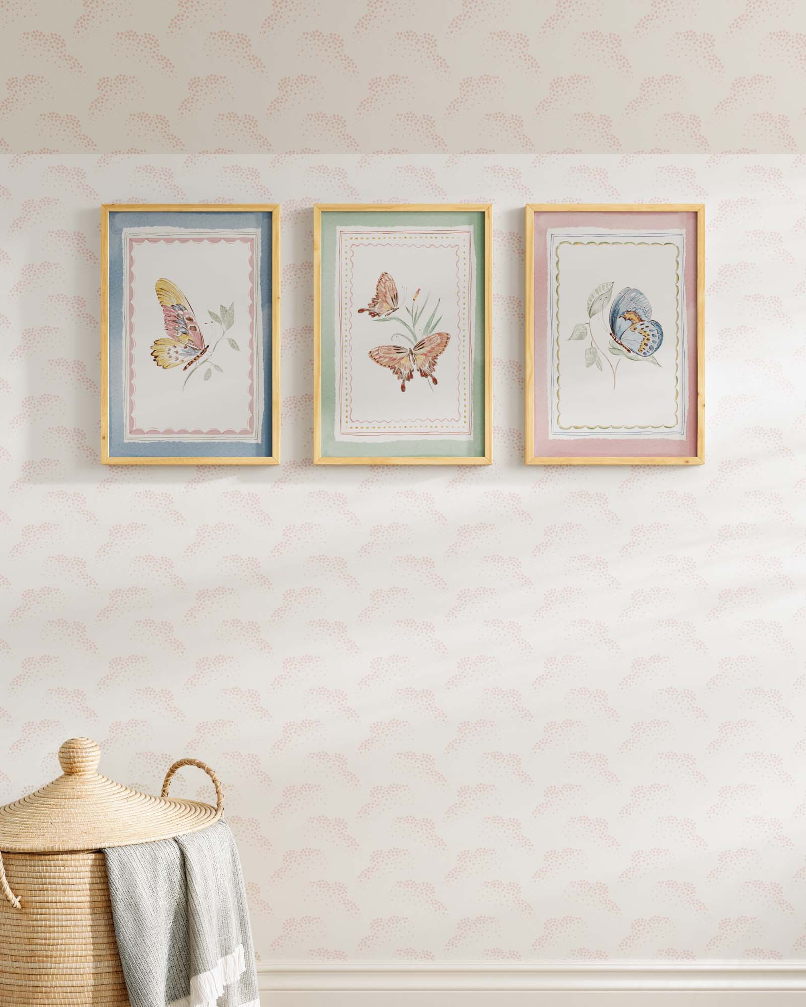 Butterfly Garden Framed Wall Art Set