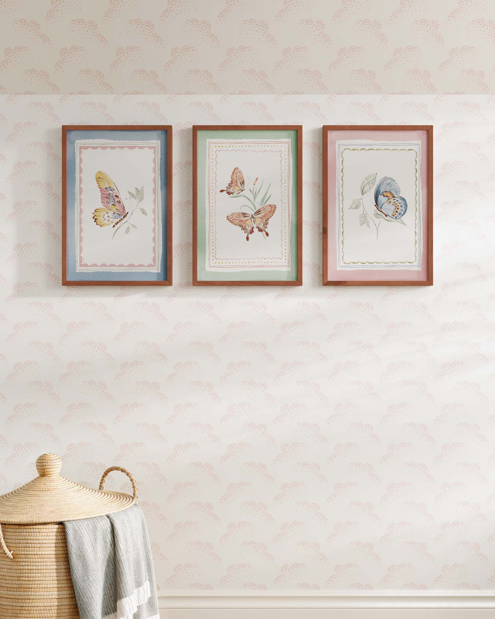 Butterfly Garden Framed Wall Art Set