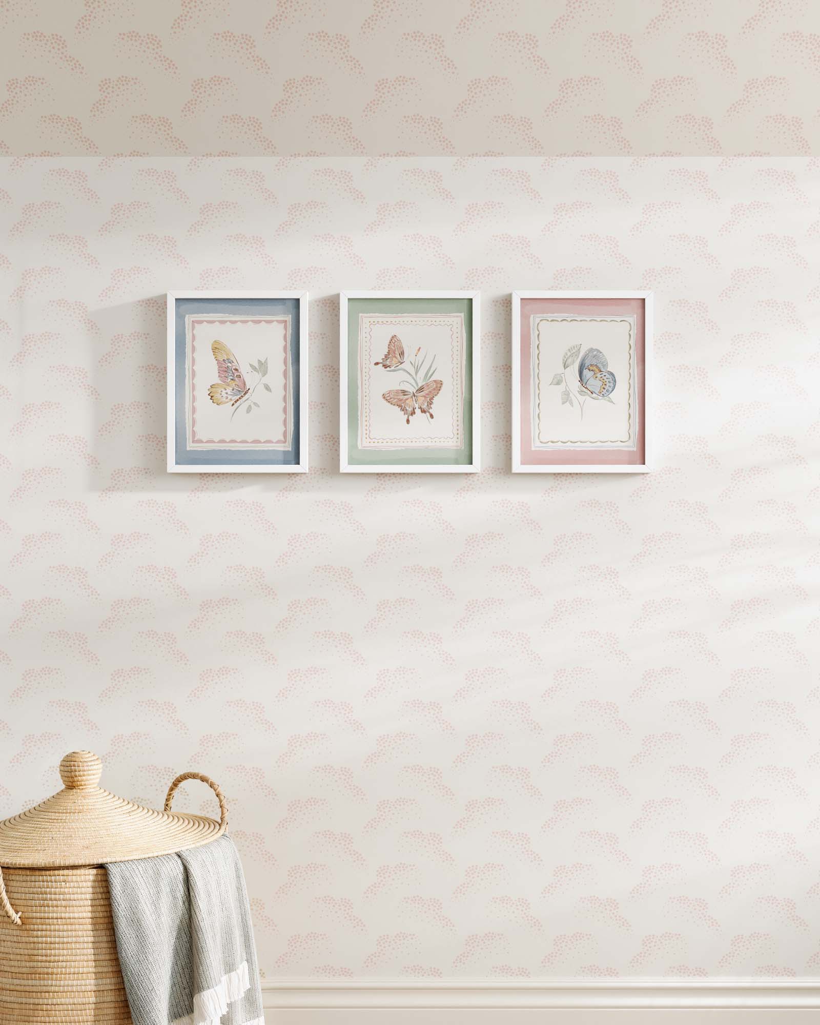 Butterfly Garden Framed Wall Art Set