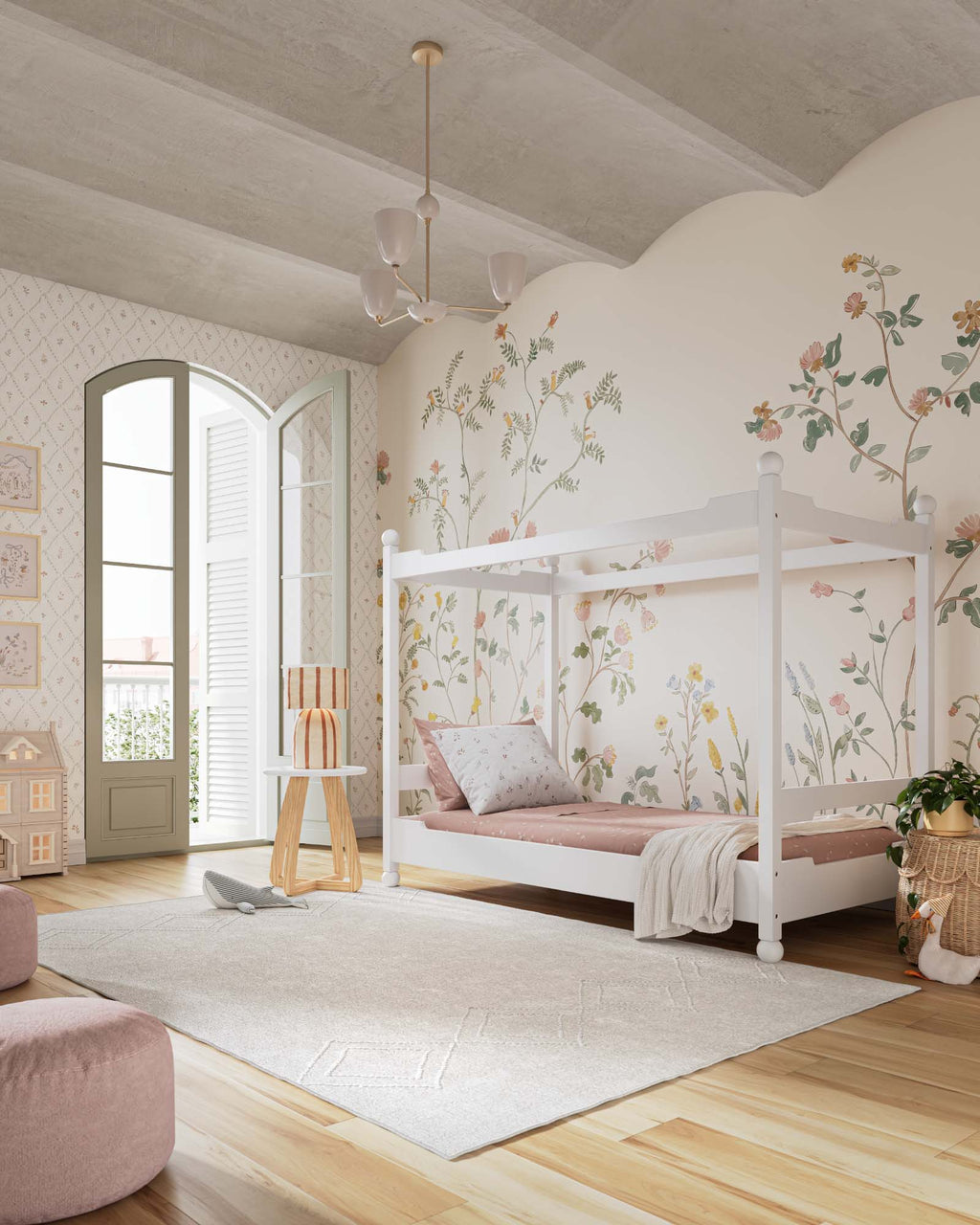 Castle Canopy Kids Bed