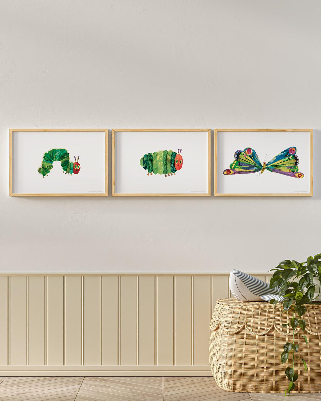 A Beautiful Butterfly! Framed Wall Art Set | Eric Carle x Nestig