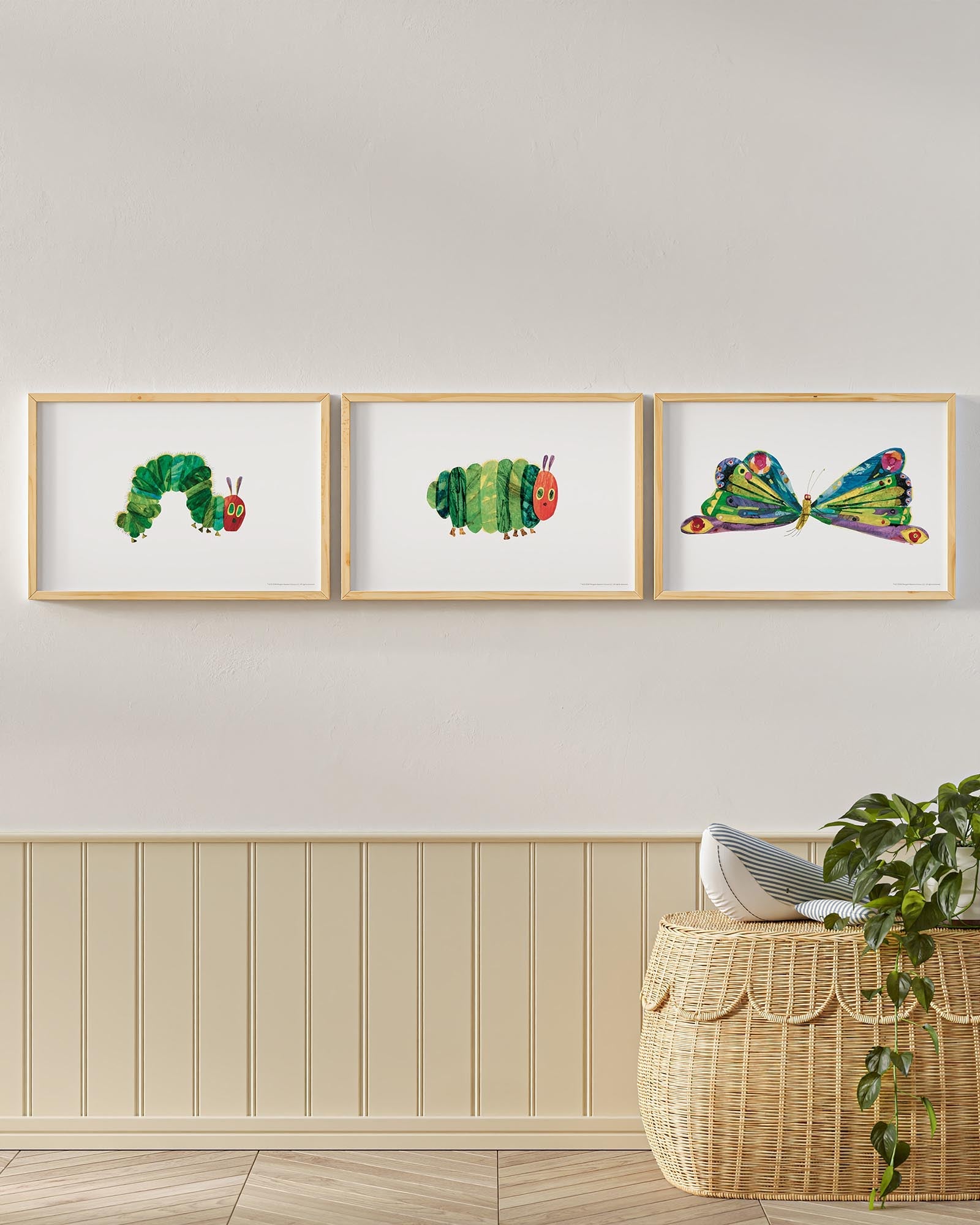 A Beautiful Butterfly! Framed Wall Art Set | Eric Carle x Nestig