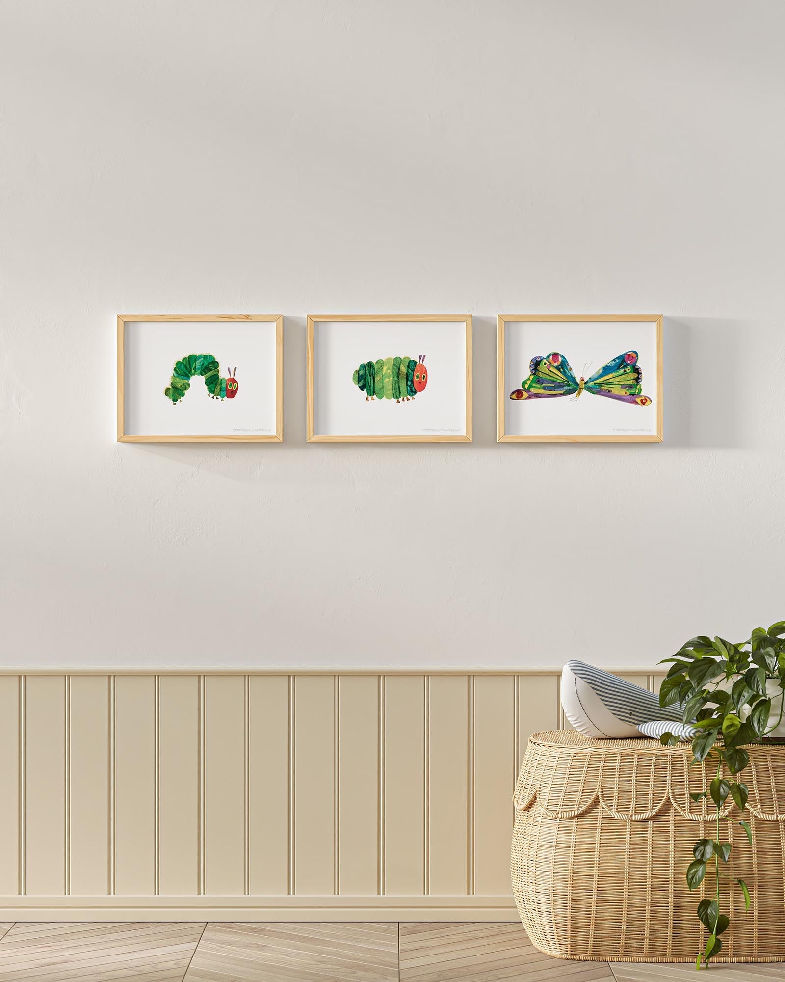 A Beautiful Butterfly! Framed Wall Art Set | Eric Carle x Nestig