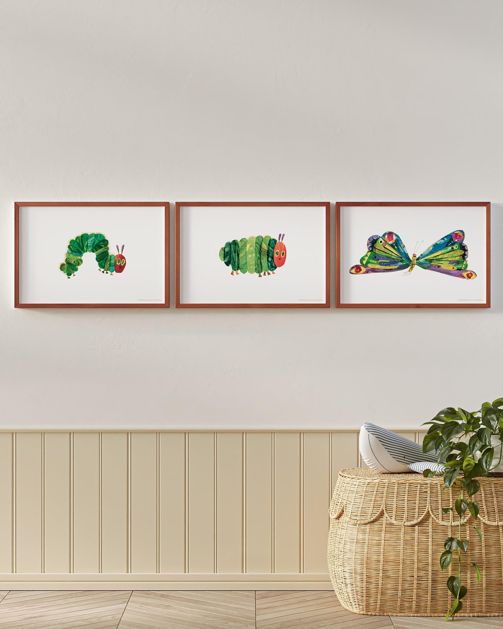 A Beautiful Butterfly! Framed Wall Art Set | Eric Carle x Nestig
