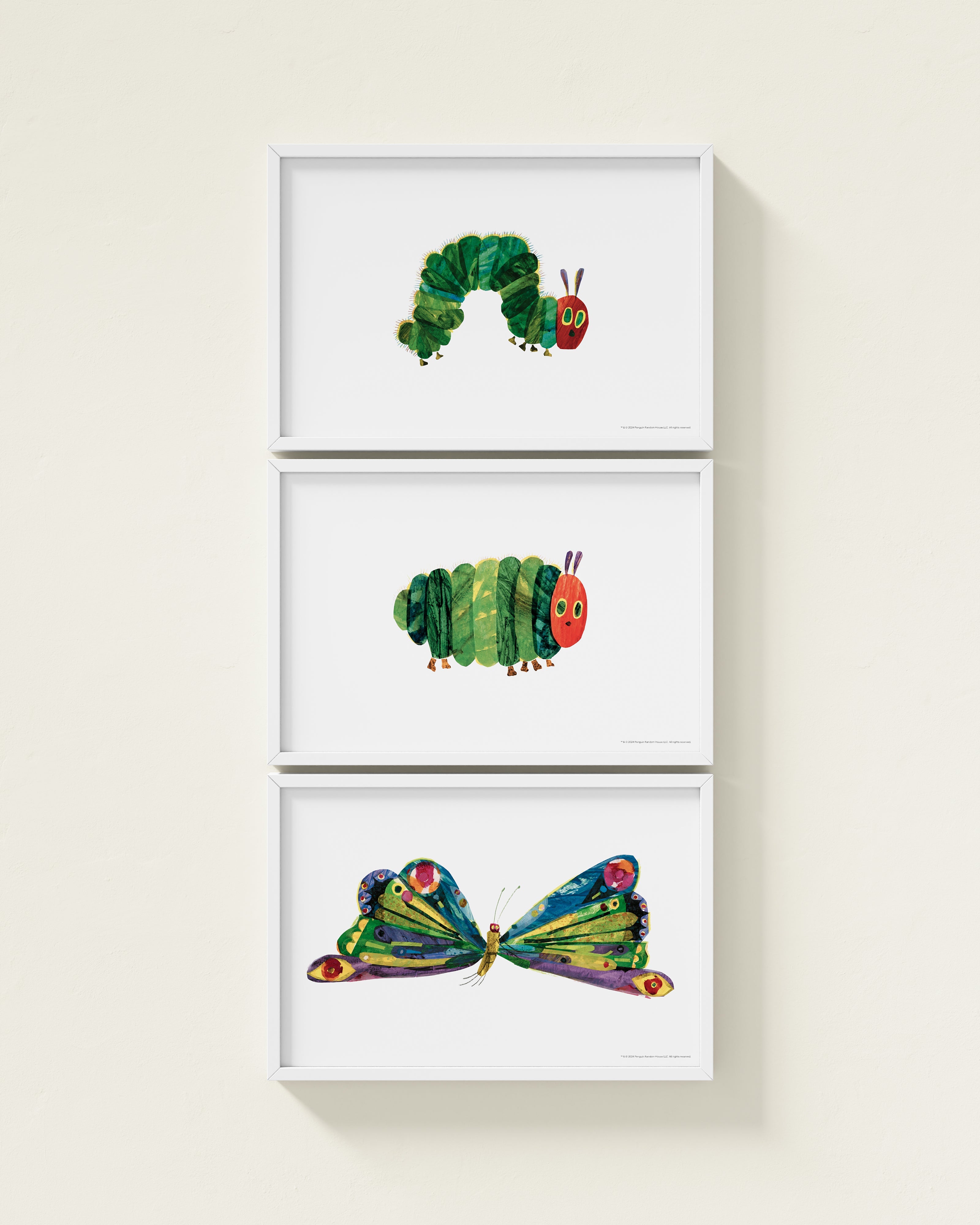 A Beautiful Butterfly! Framed Wall Art Set | Eric Carle x Nestig