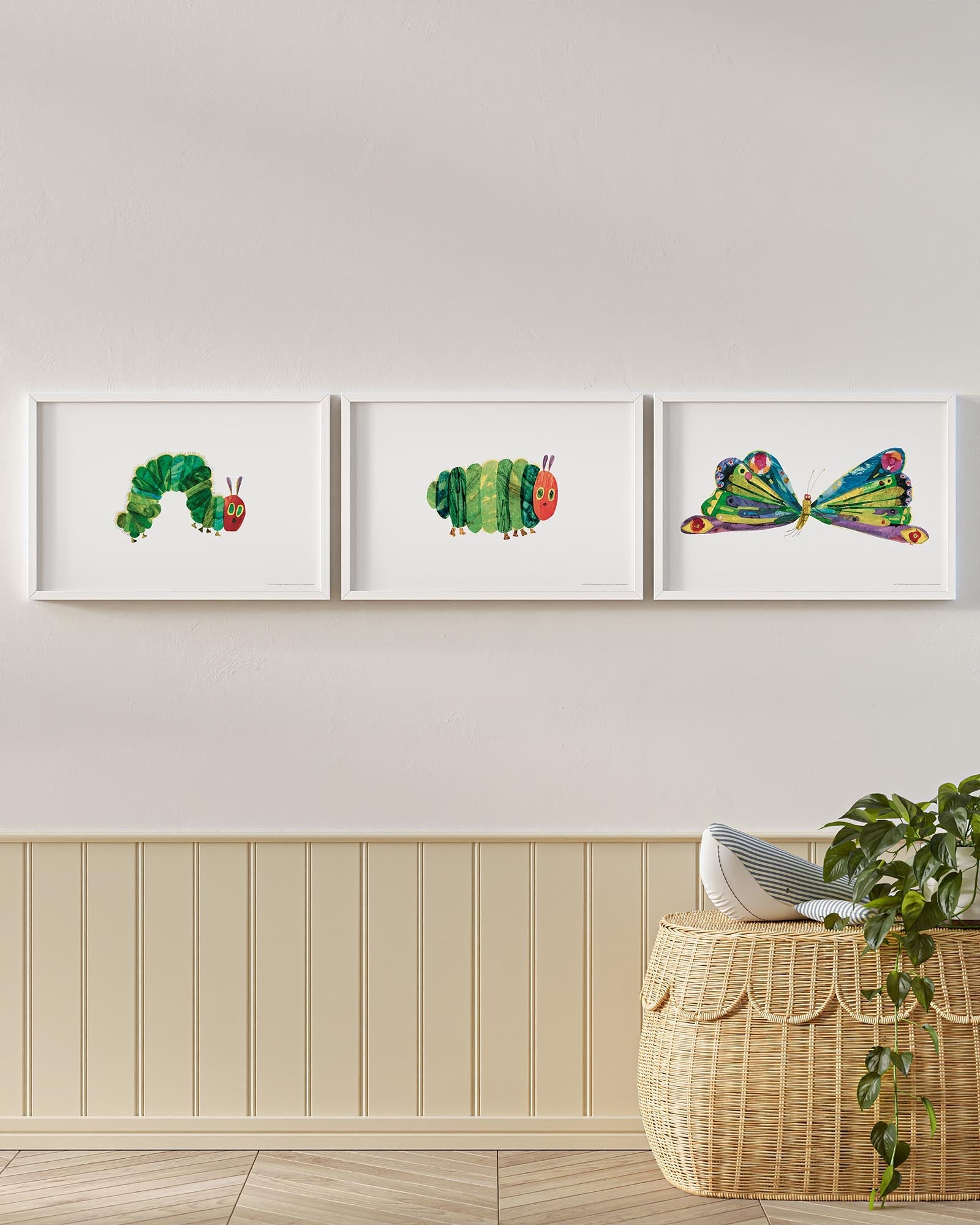 A Beautiful Butterfly! Framed Wall Art Set | Eric Carle x Nestig