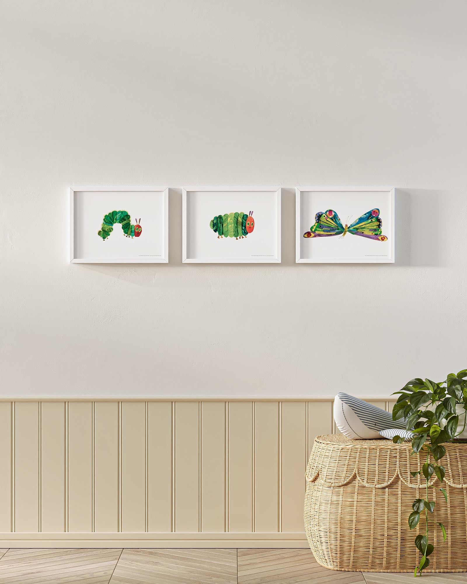 A Beautiful Butterfly! Framed Wall Art Set | Eric Carle x Nestig