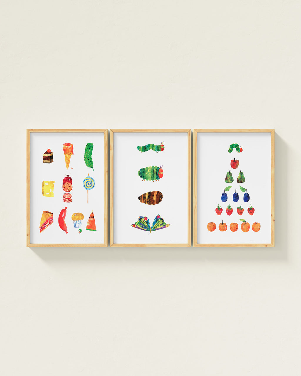 Very Hungry Caterpillar Framed Wall Art Set | Eric Carle x Nestig