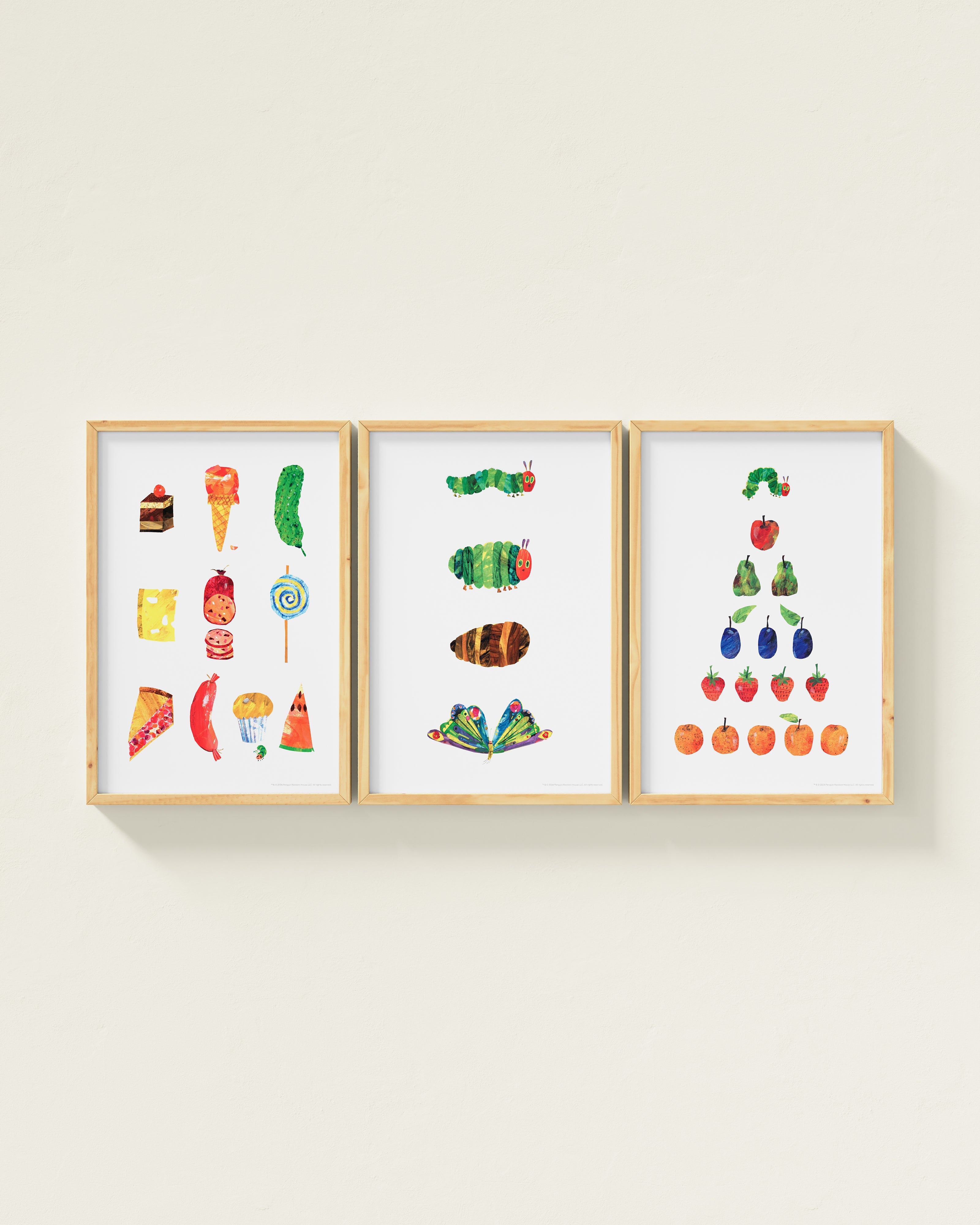 Very Hungry Caterpillar Framed Wall Art Set | Eric Carle x Nestig