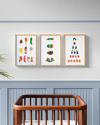 Very Hungry Caterpillar Framed Wall Art Set | Eric Carle x Nestig