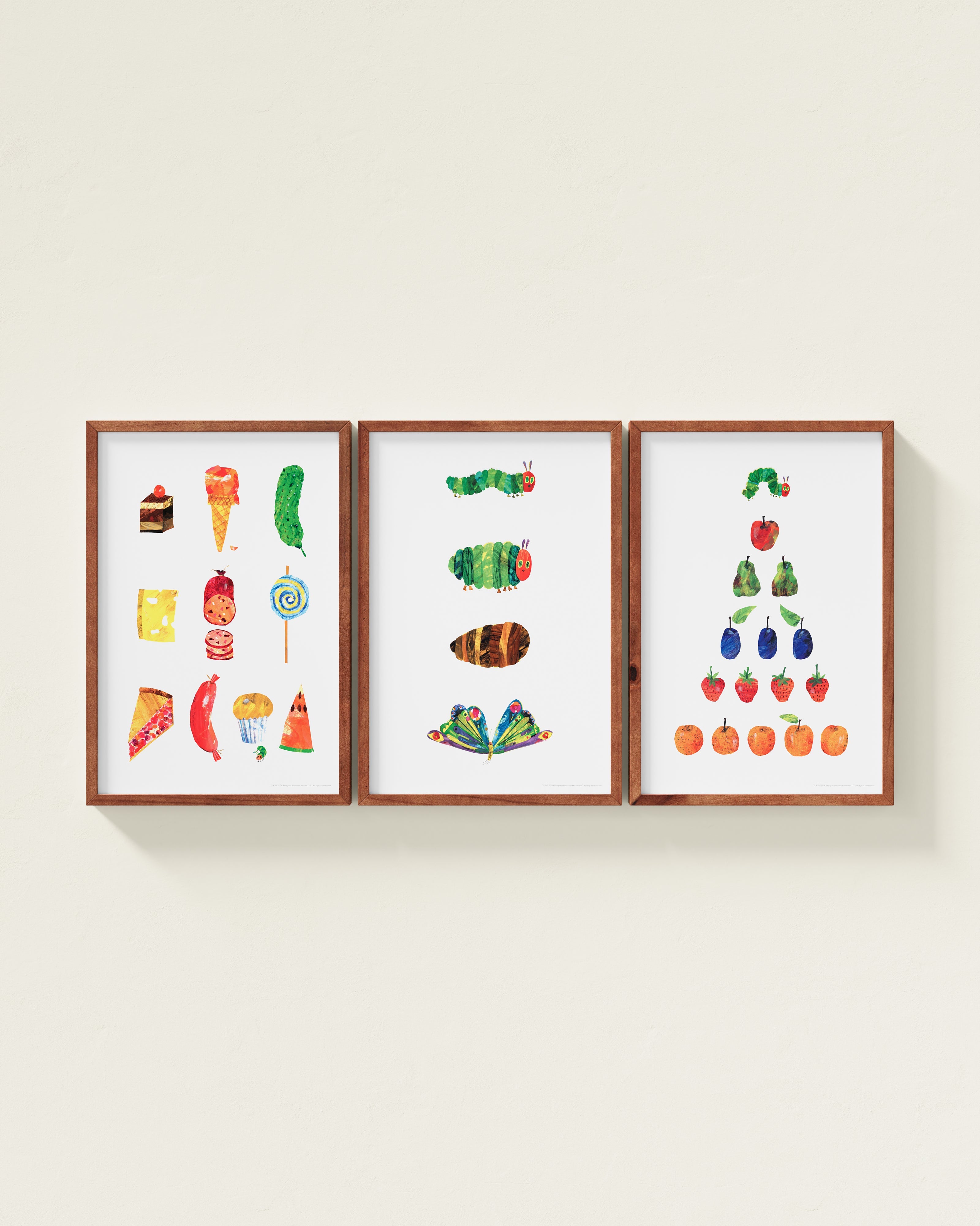 Very Hungry Caterpillar Framed Wall Art Set | Eric Carle x Nestig