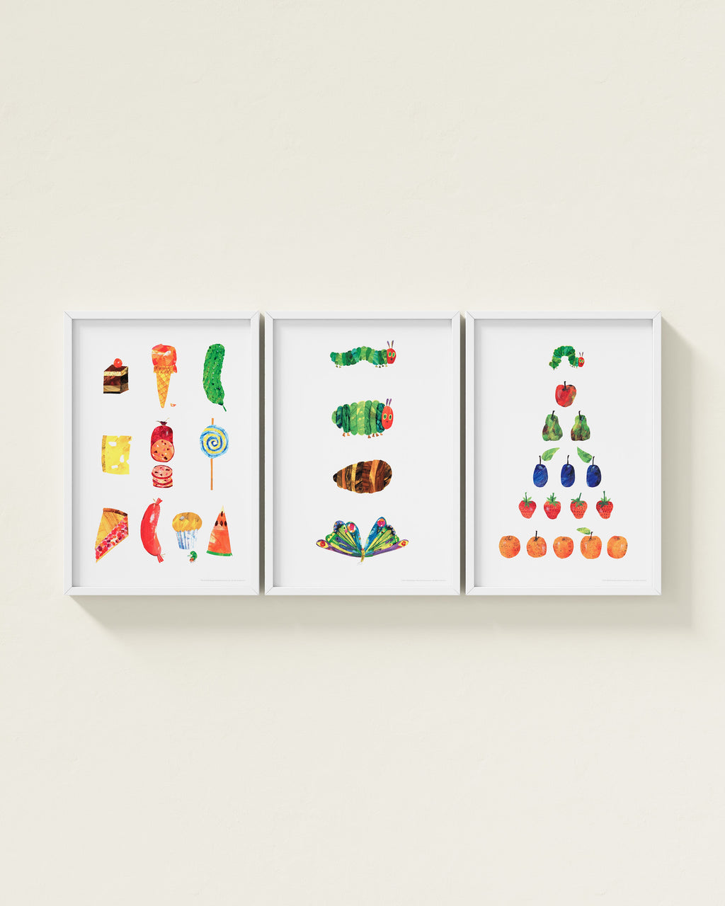 Very Hungry Caterpillar Framed Wall Art Set | Eric Carle x Nestig