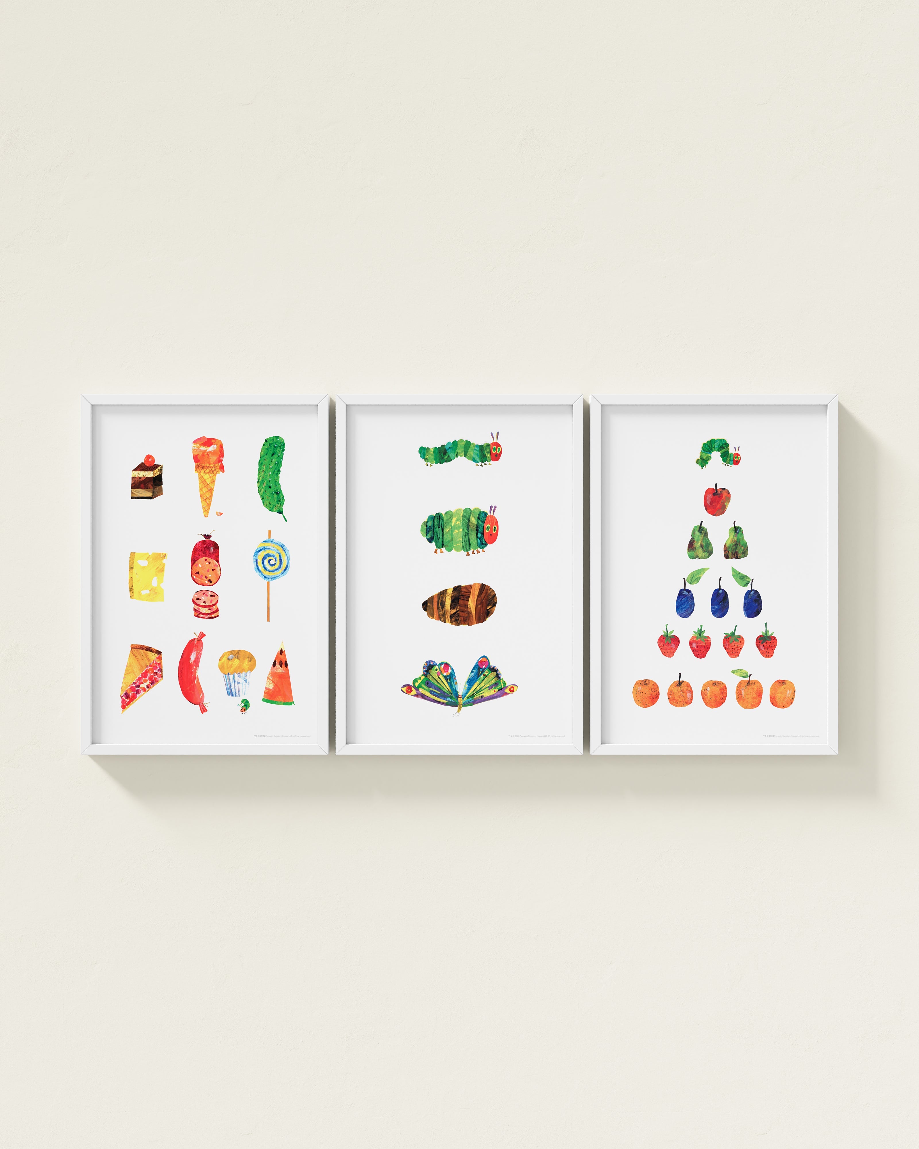 Very Hungry Caterpillar Framed Wall Art Set | Eric Carle x Nestig