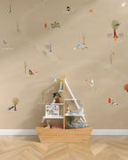 Central Park Dogs Wall Mural