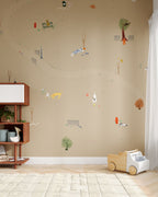Central Park Dogs Wall Mural