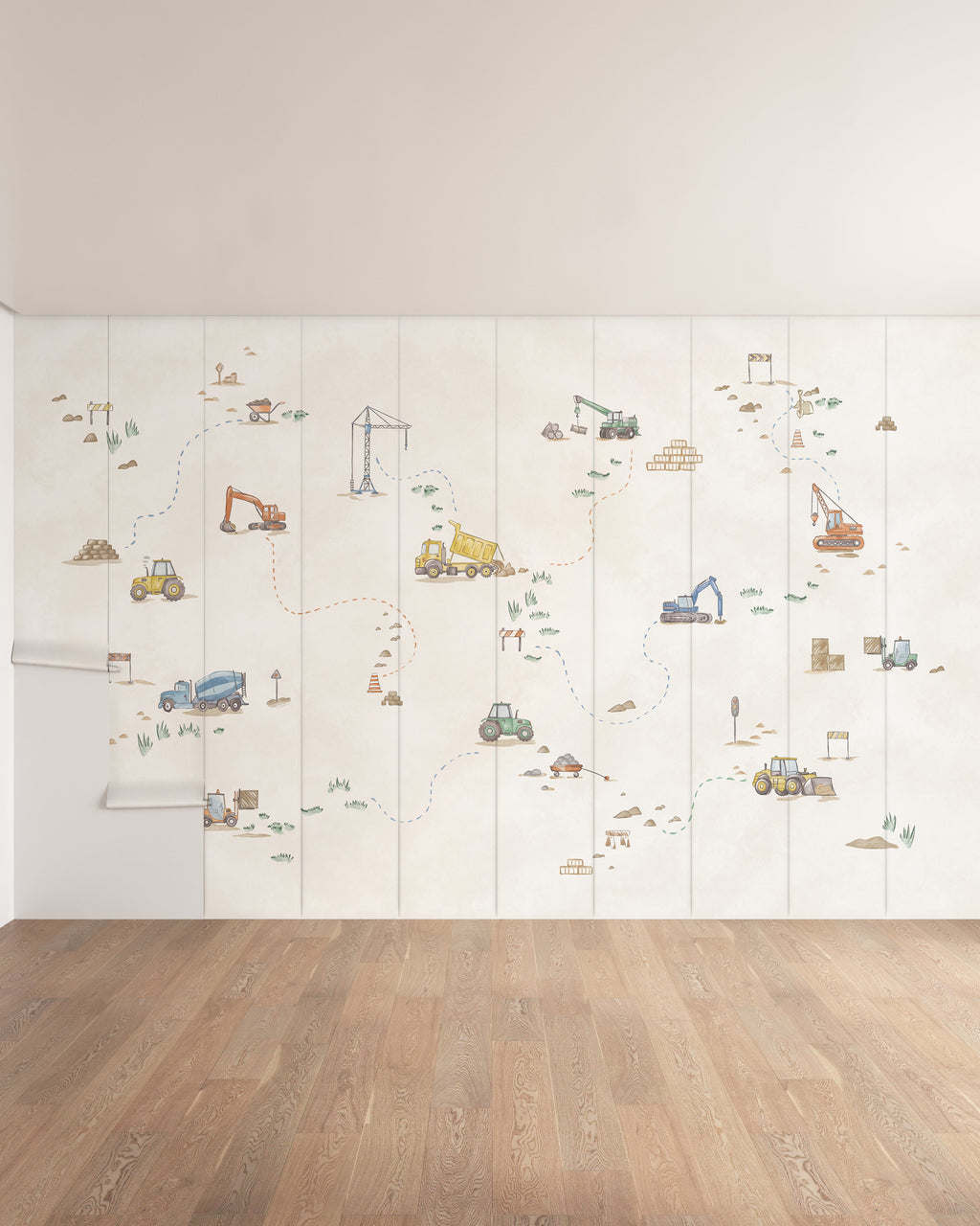 Construction Crew Wall Mural