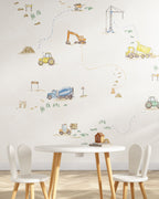 Construction Crew Wall Mural