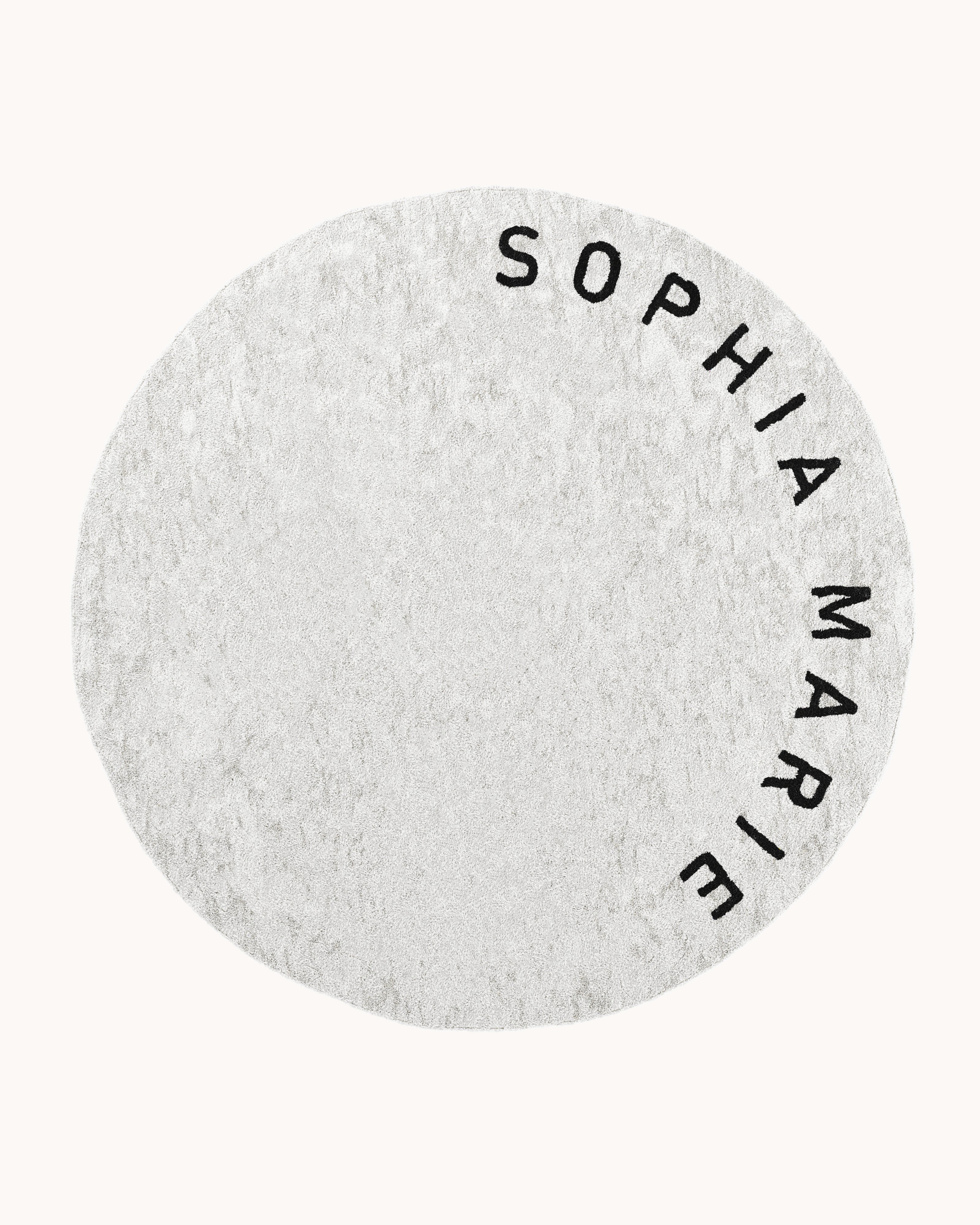 Customizable Circle Washable Rug