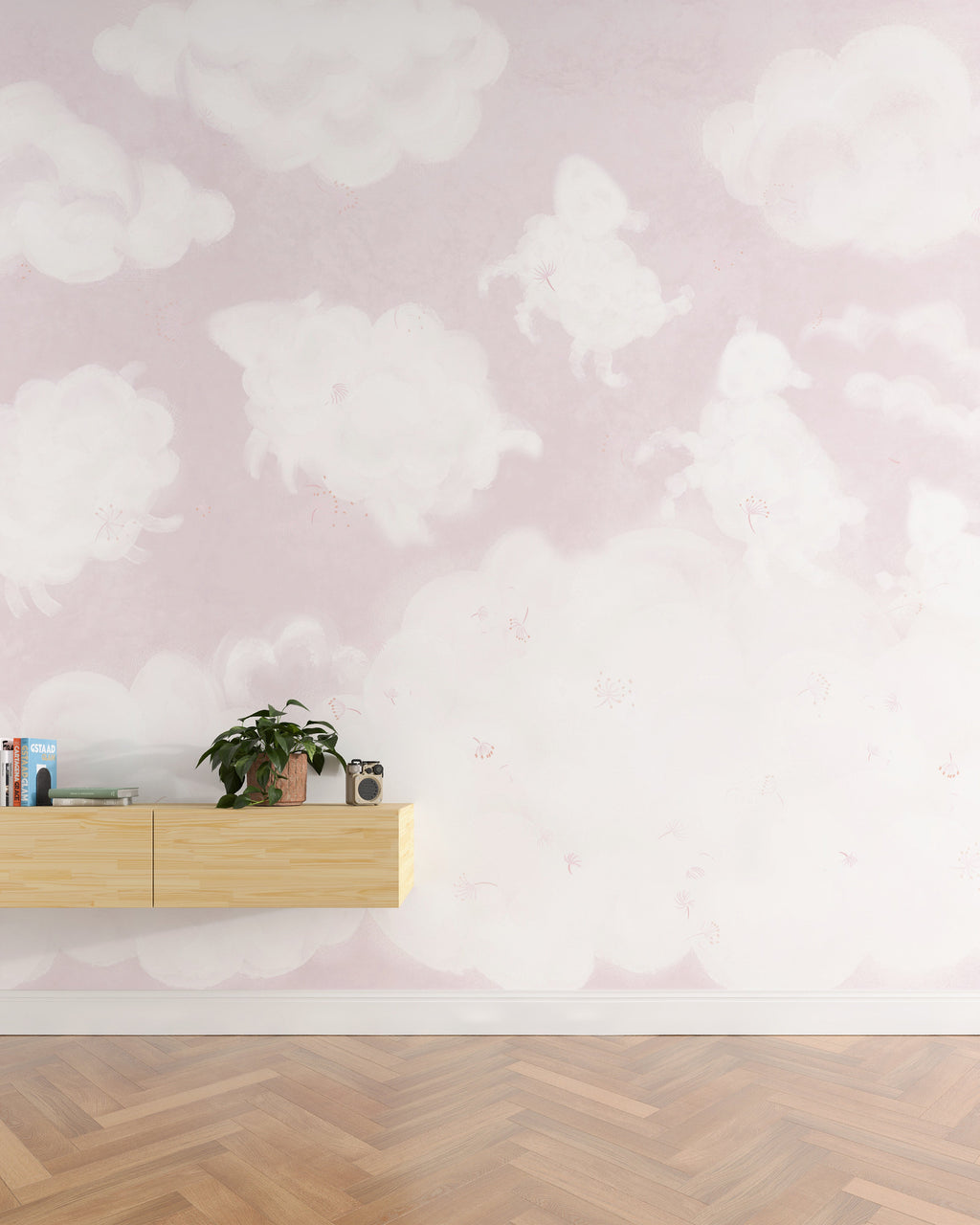 Counting Sheep Wall Mural