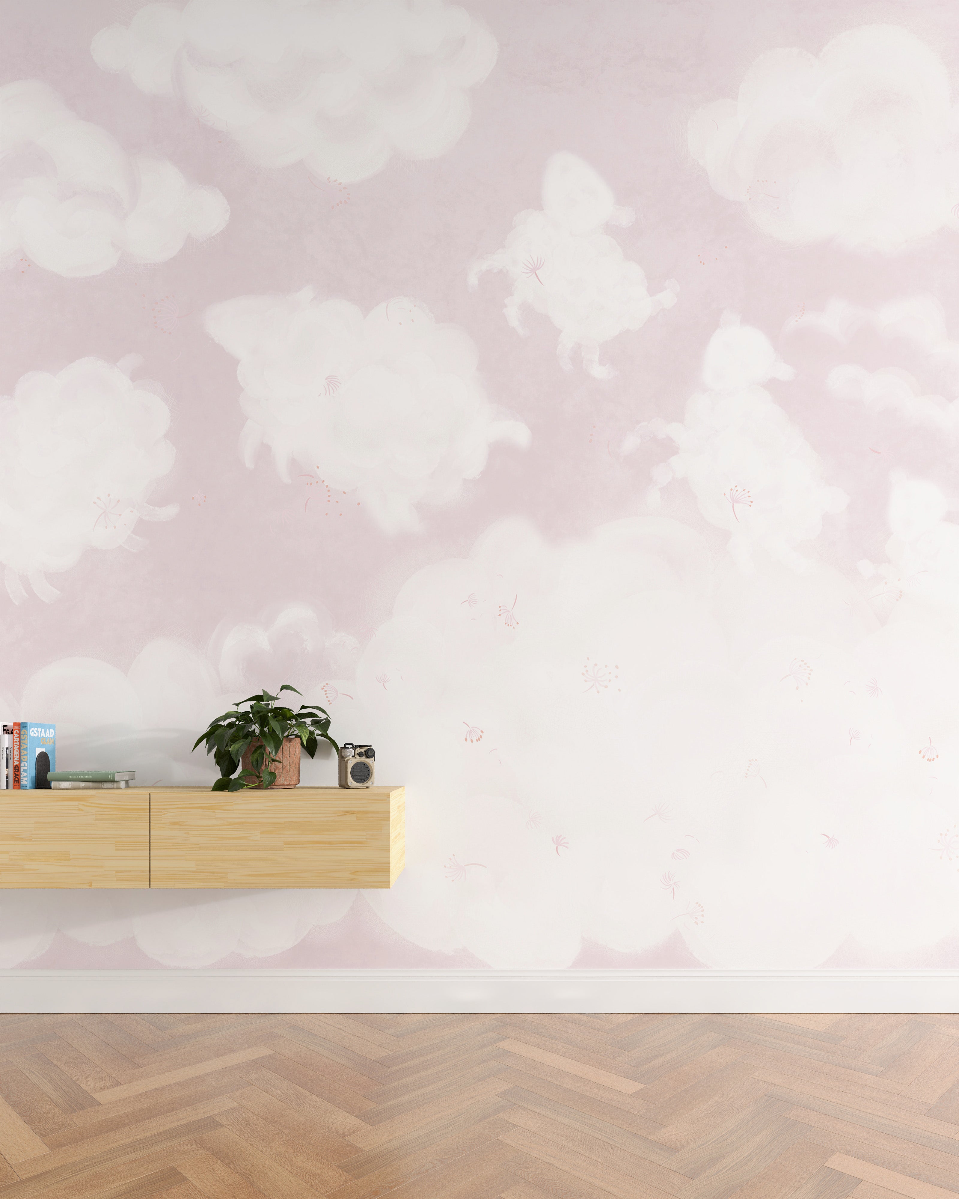 Counting Sheep Wall Mural