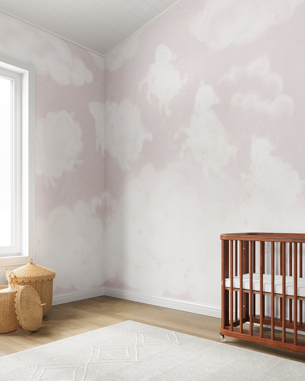 Counting Sheep Wall Mural