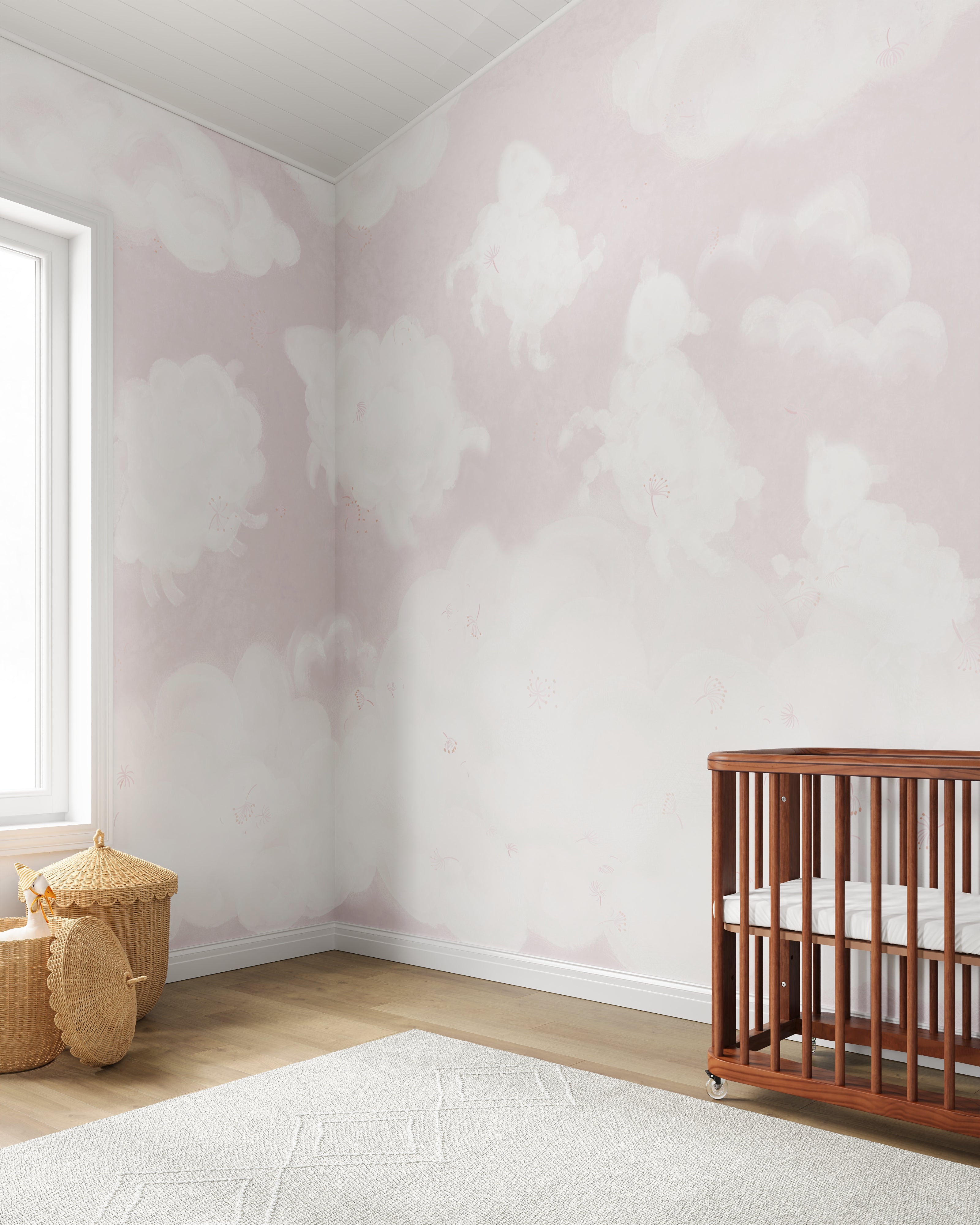 Counting Sheep Wall Mural