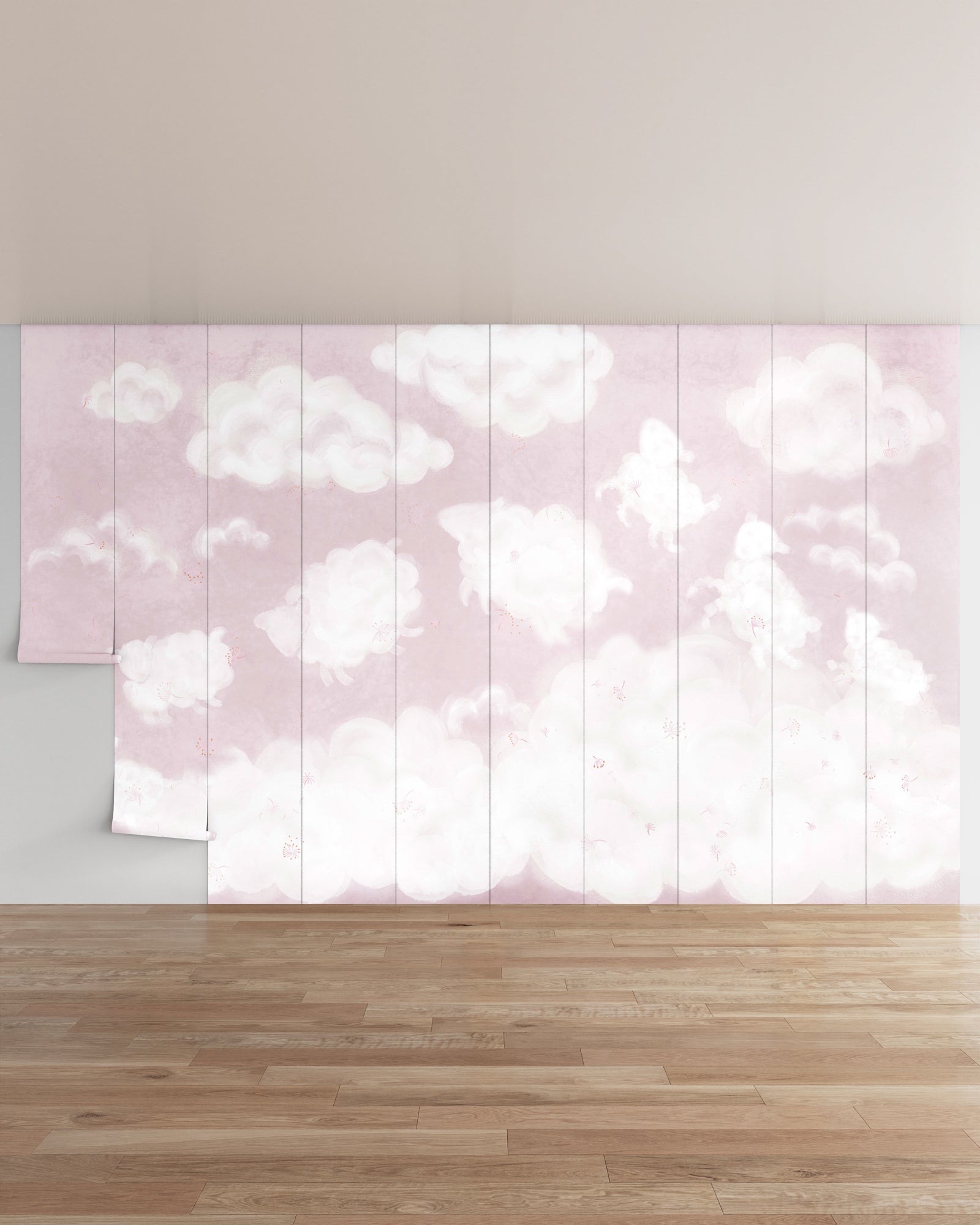 Counting Sheep Wall Mural