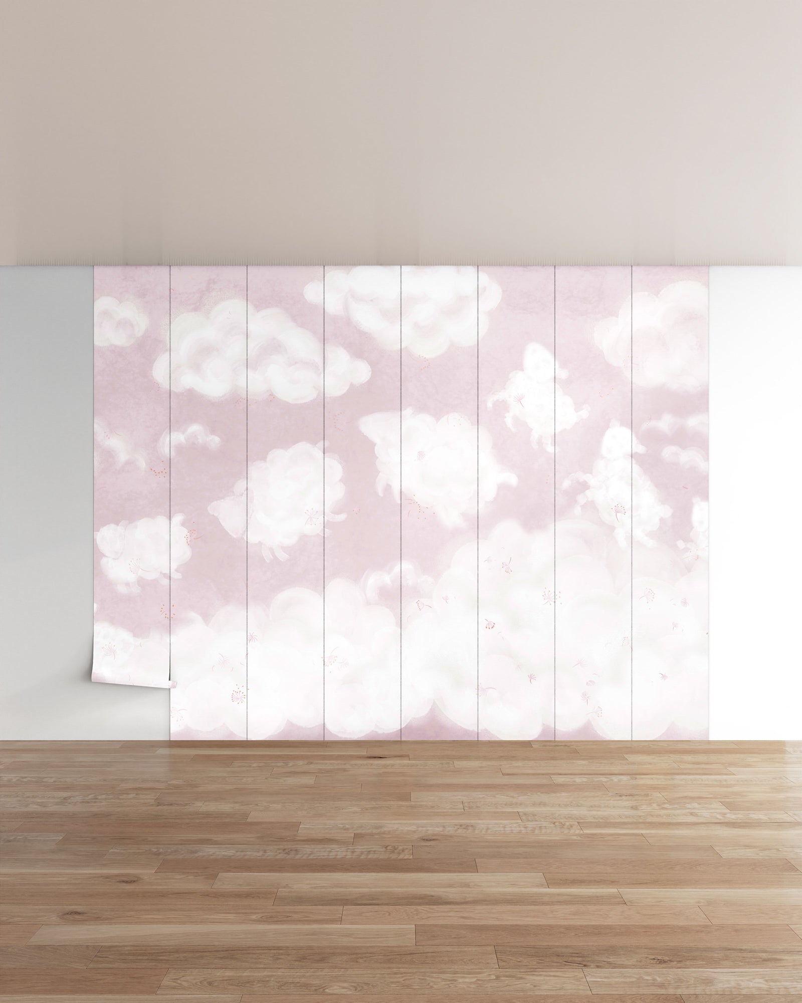 Counting Sheep Wall Mural