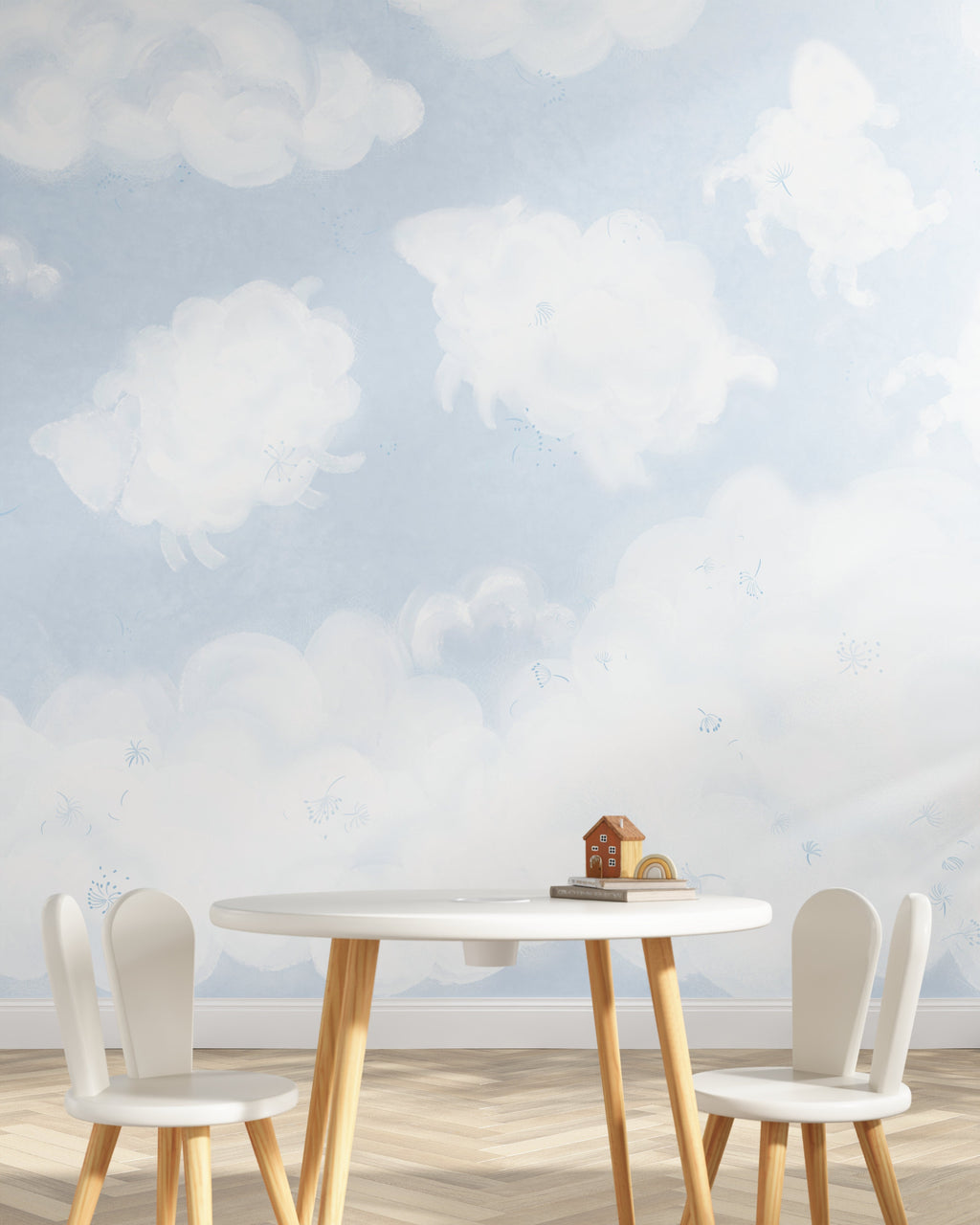 Counting Sheep Wall Mural