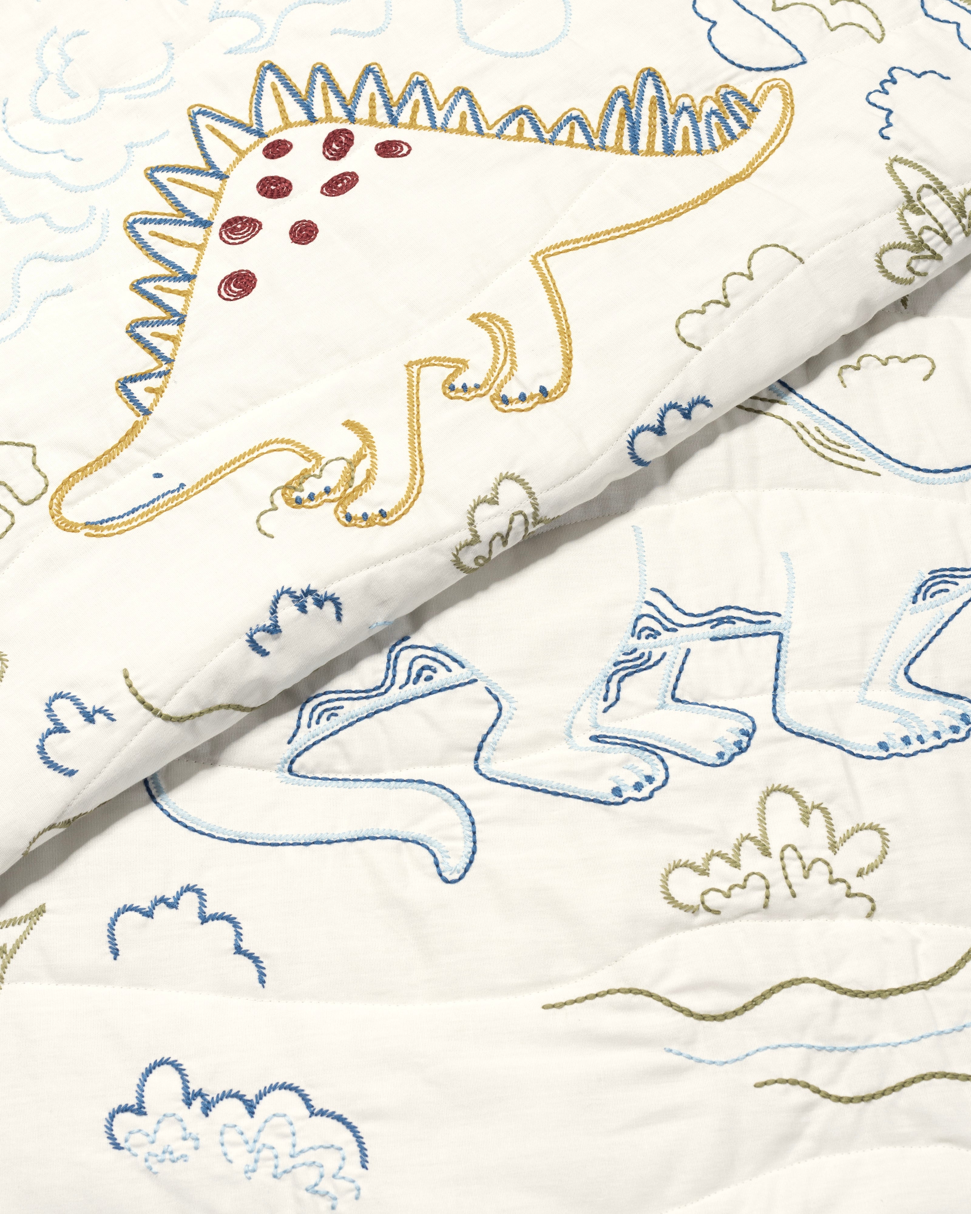 Dinosaur Island Baby Quilt