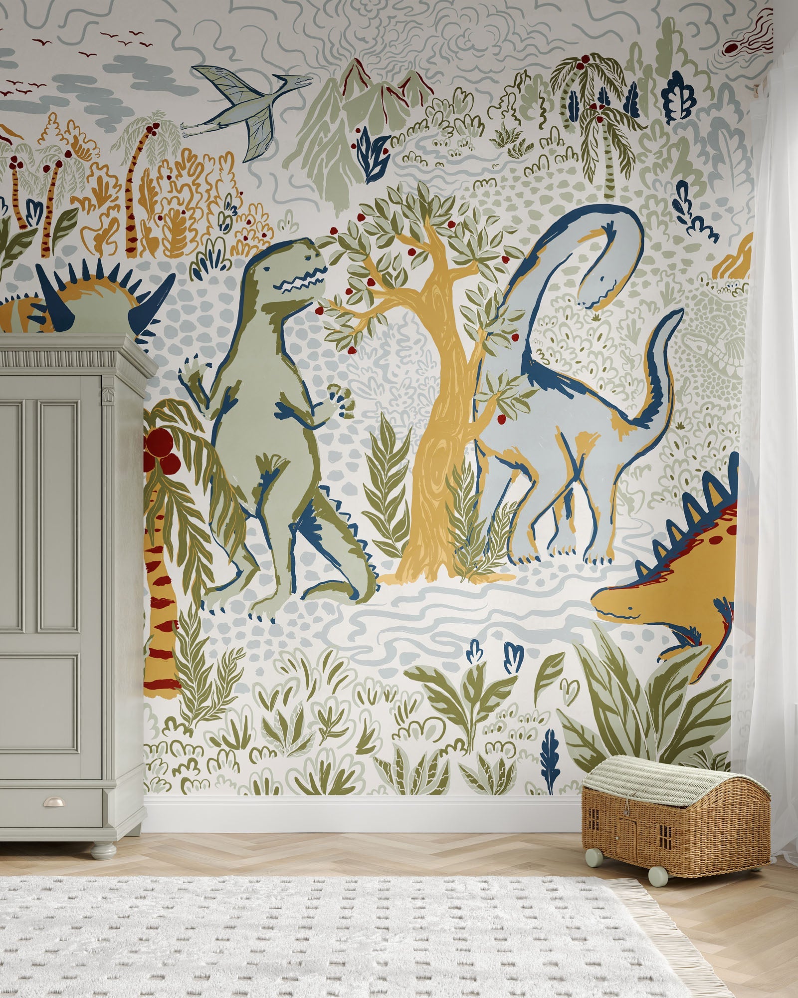 Dinosaur Island Wall Mural