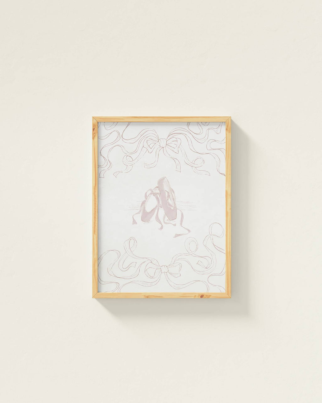 Ballet Slippers Framed Wall Art