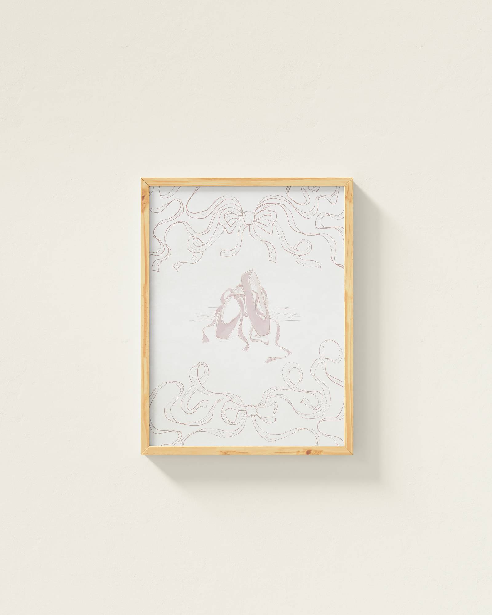 Ballet Slippers Framed Wall Art