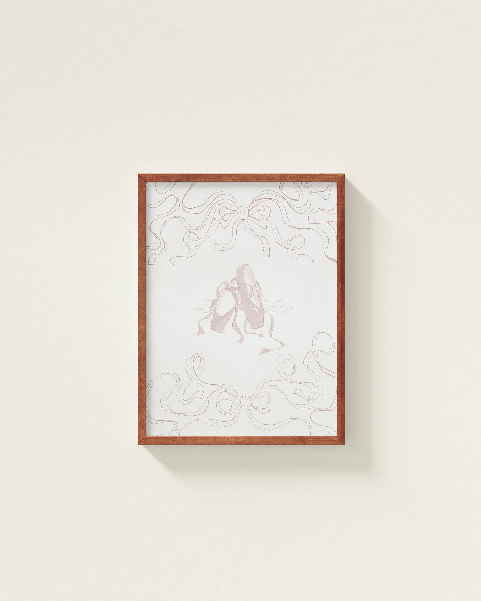 Ballet Slippers Framed Wall Art