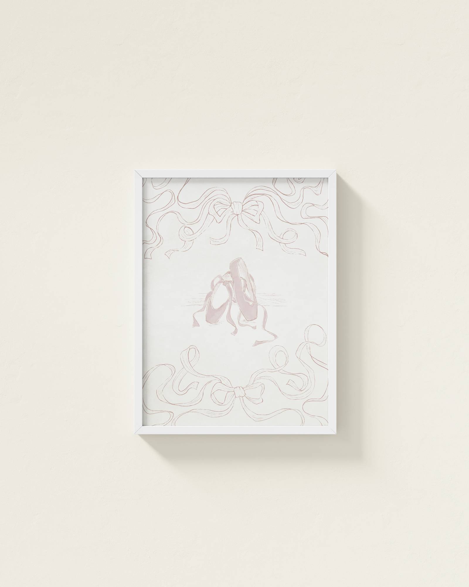 Ballet Slippers Framed Wall Art