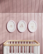 Ballet Slippers Personalized Oval Framed Wall Art Set