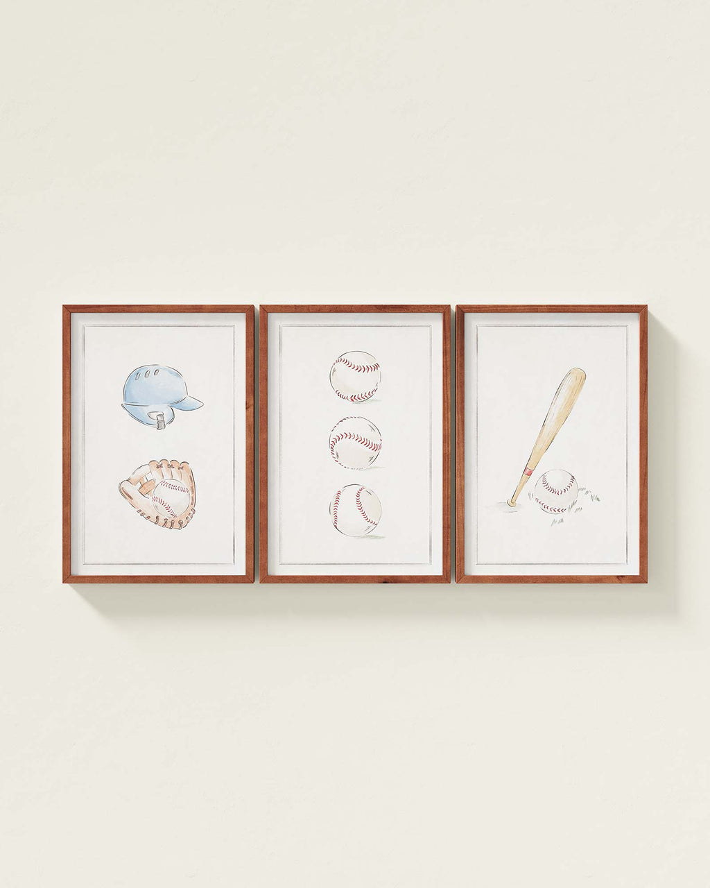 Bases Loaded Framed Wall Art Set