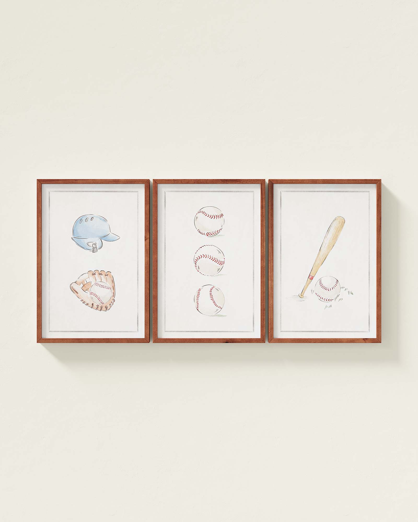 Bases Loaded Framed Wall Art Set