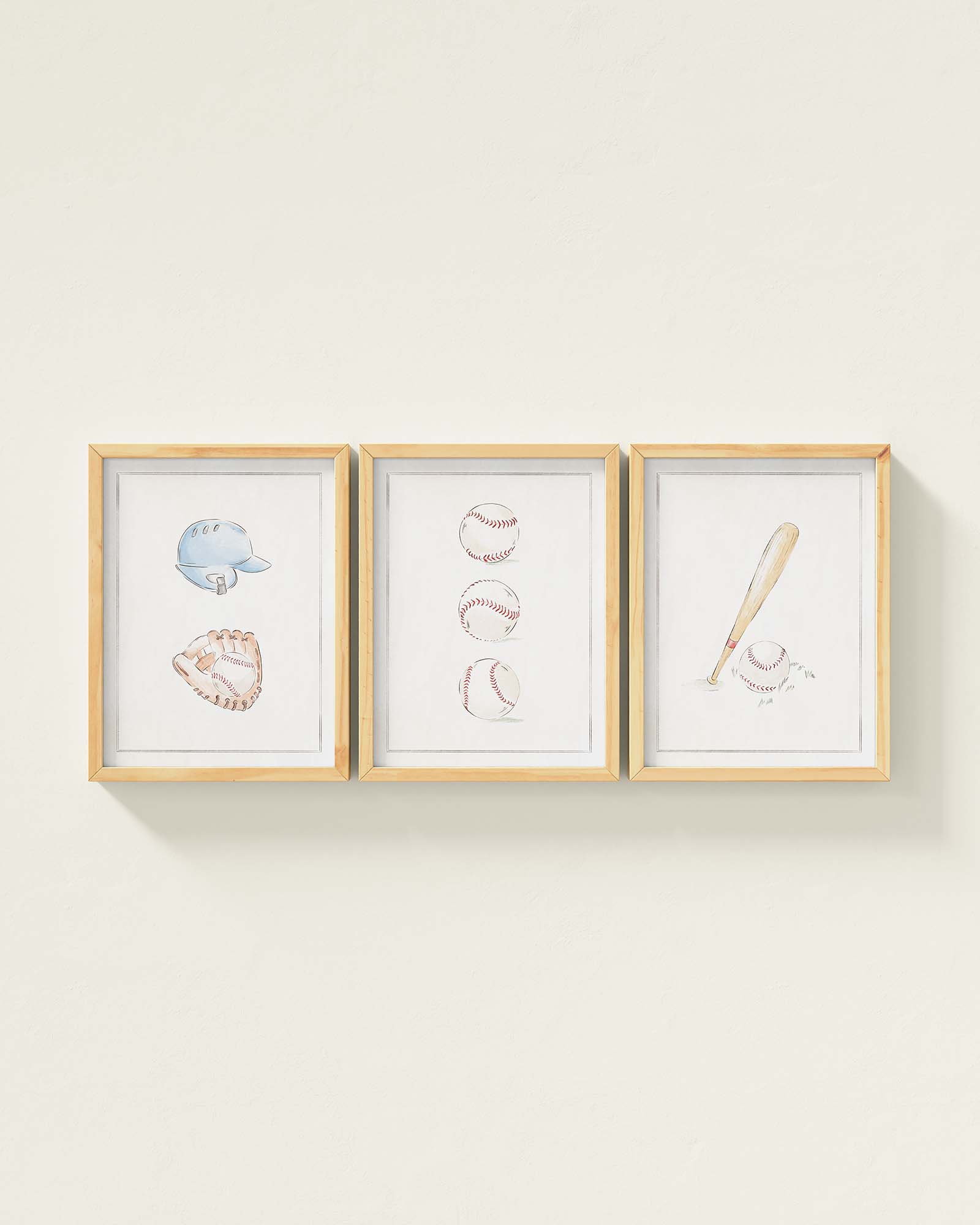 Bases Loaded Framed Wall Art Set