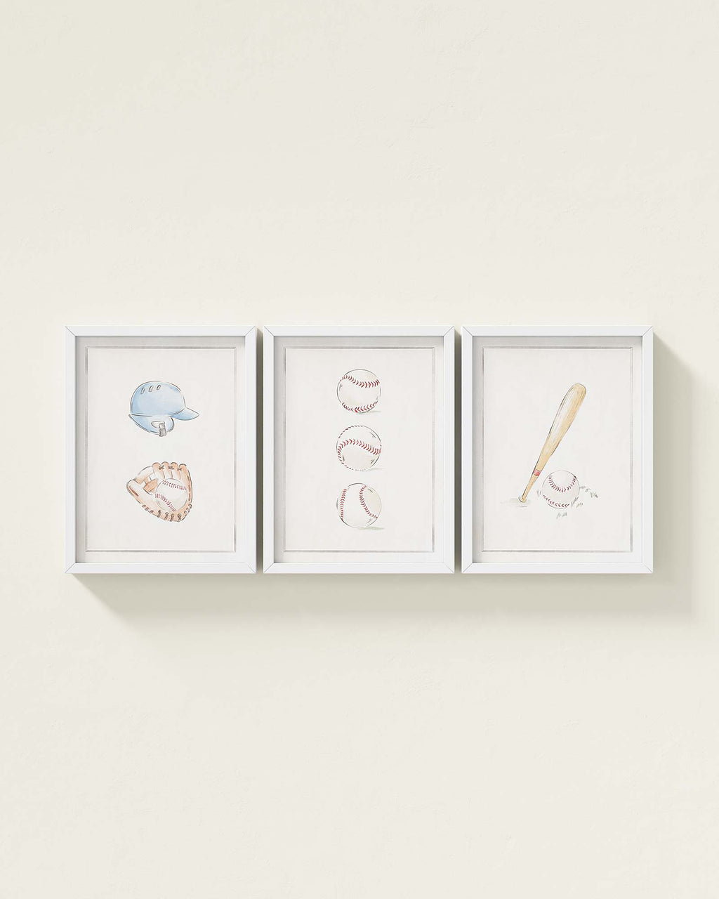 Bases Loaded Framed Wall Art Set