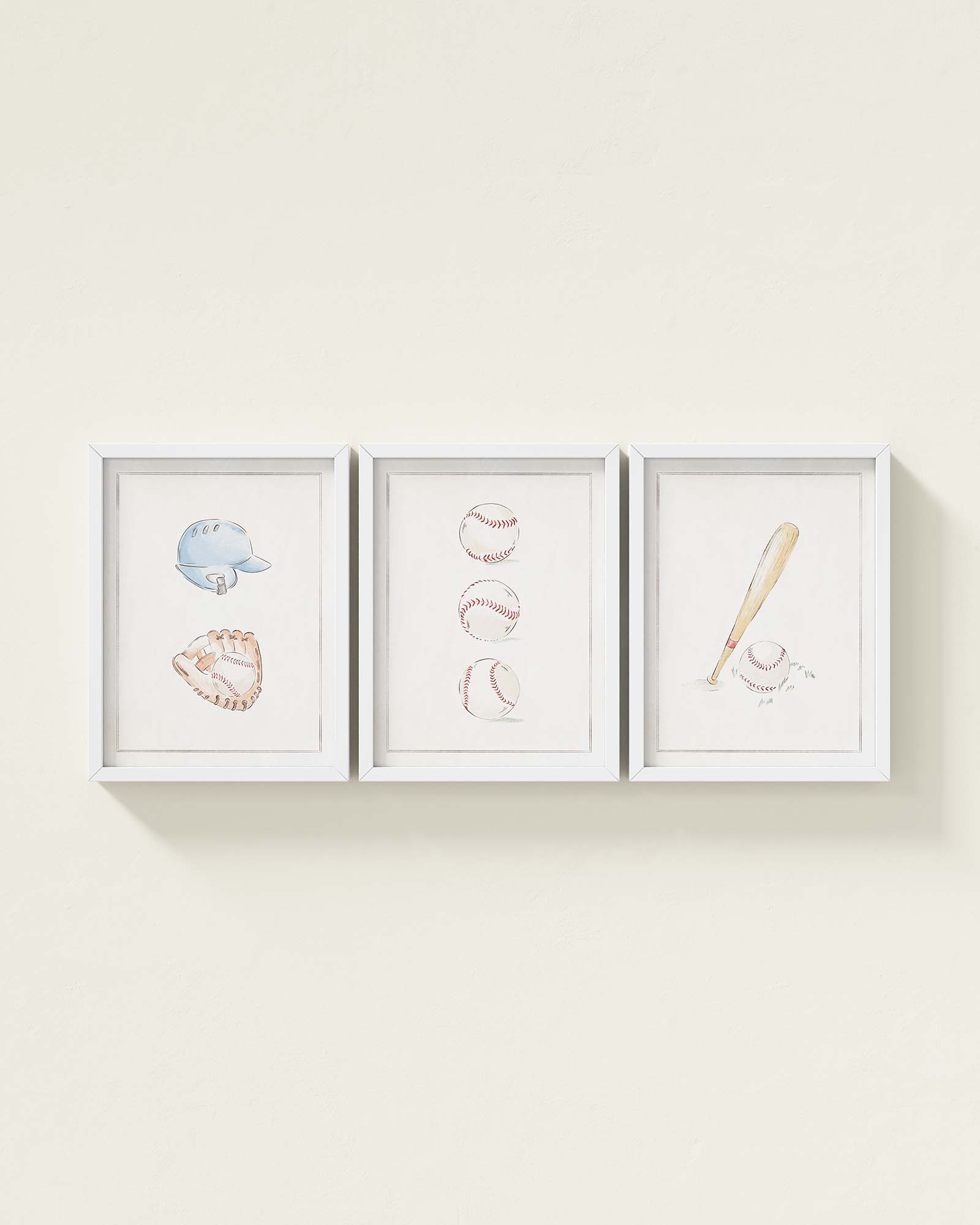 Bases Loaded Framed Wall Art Set
