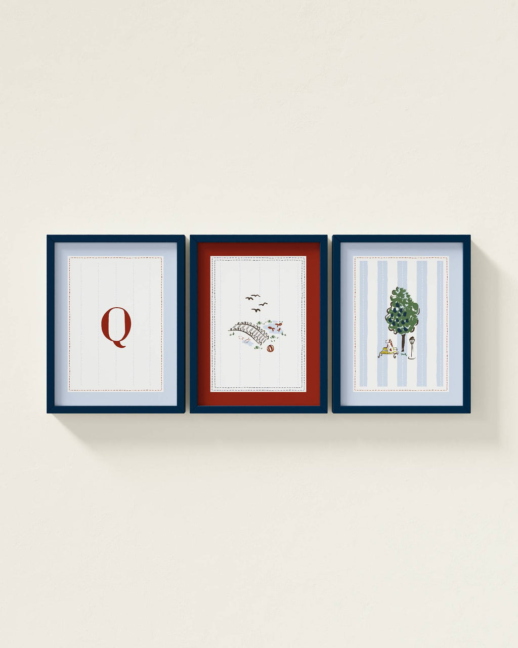 Parisian Park Personalized Wall Art Set