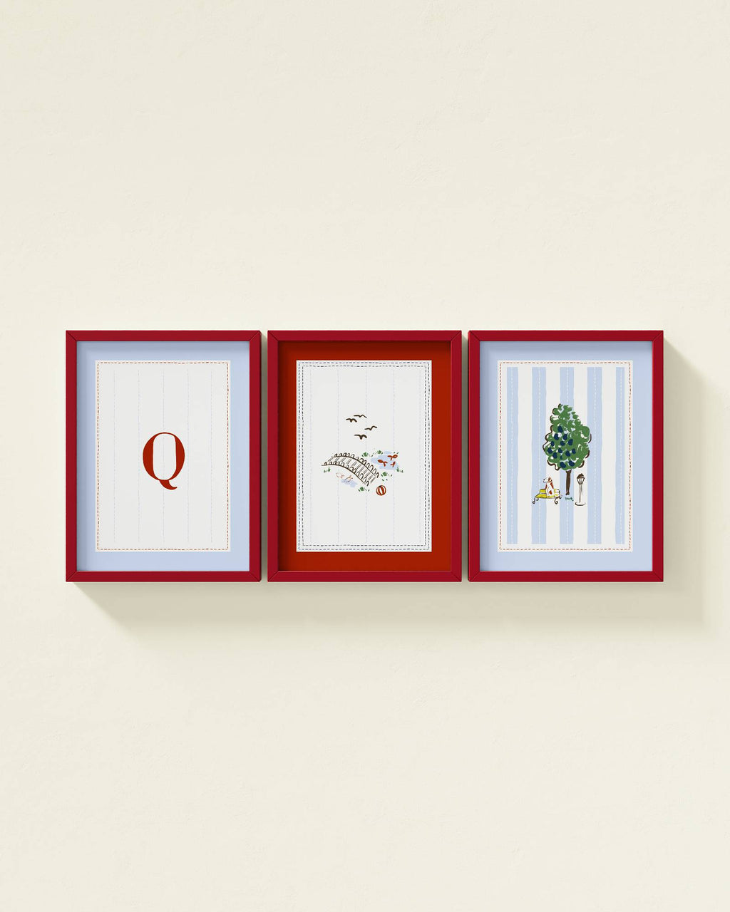 Parisian Park Personalized Wall Art Set