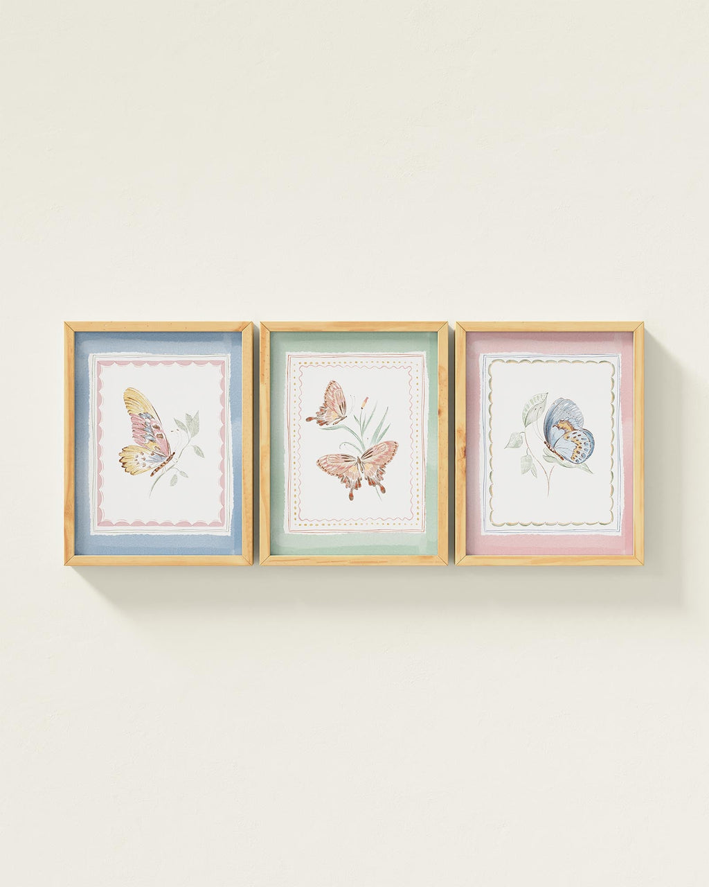 Butterfly Garden Framed Wall Art Set