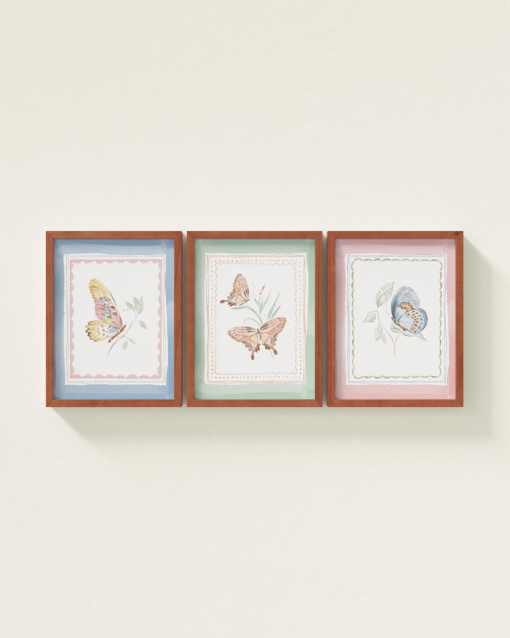 Butterfly Garden Framed Wall Art Set